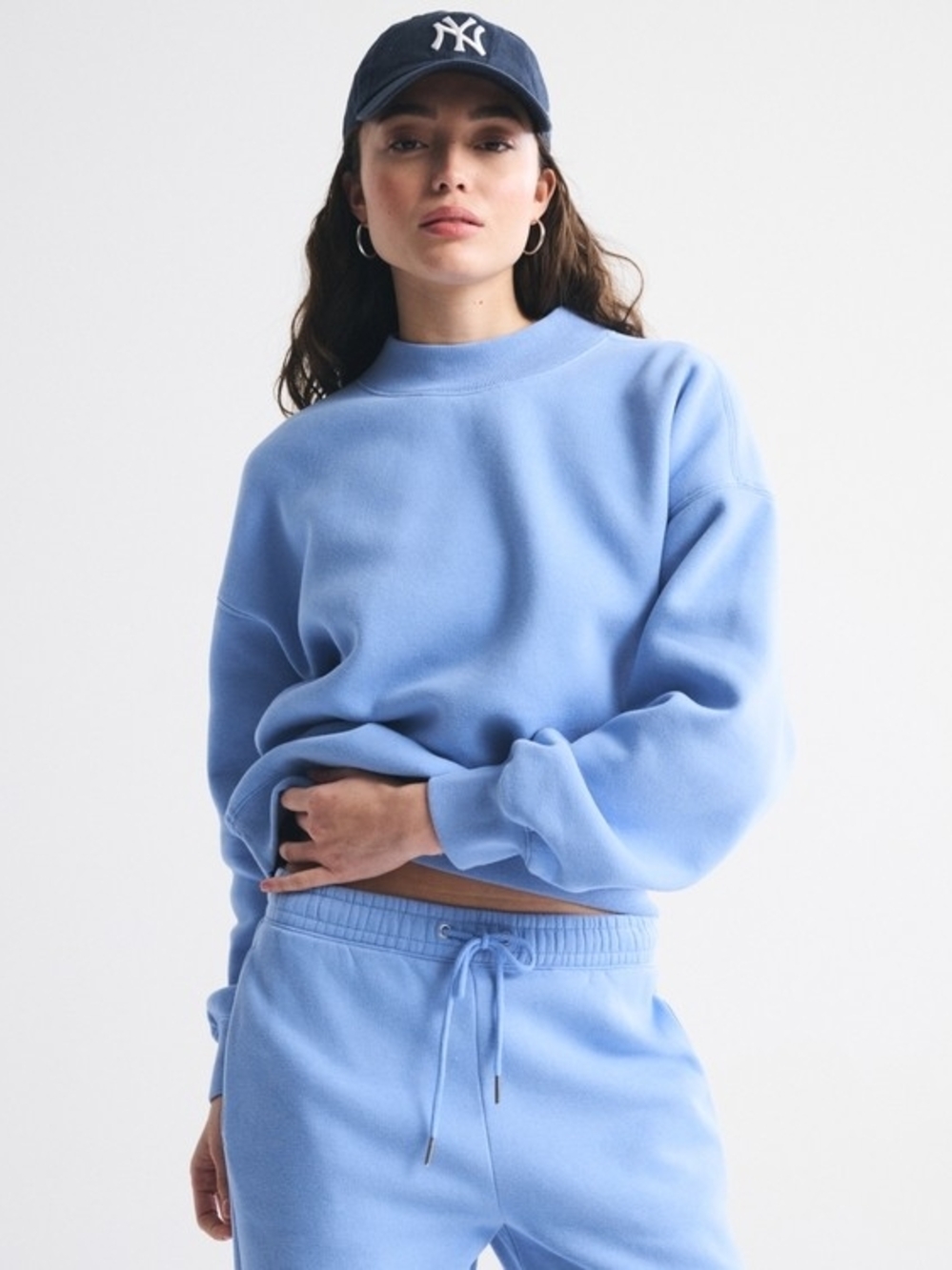 Abercrombie & Fitch Sky Blue Crewneck Sweatshirt